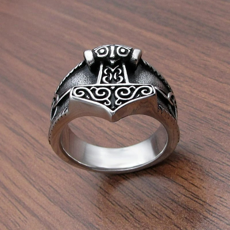 Anillo Vikingo Mjolnir