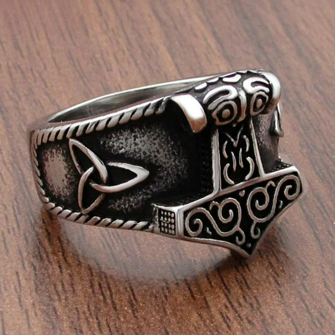 Anillo Vikingo Mjolnir