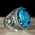 Anillo para hombre o mujer árabe musulmán azul