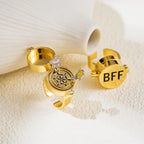 Anillos Magnéticos y Giratorios para Mejores Amigos 2 piezas
