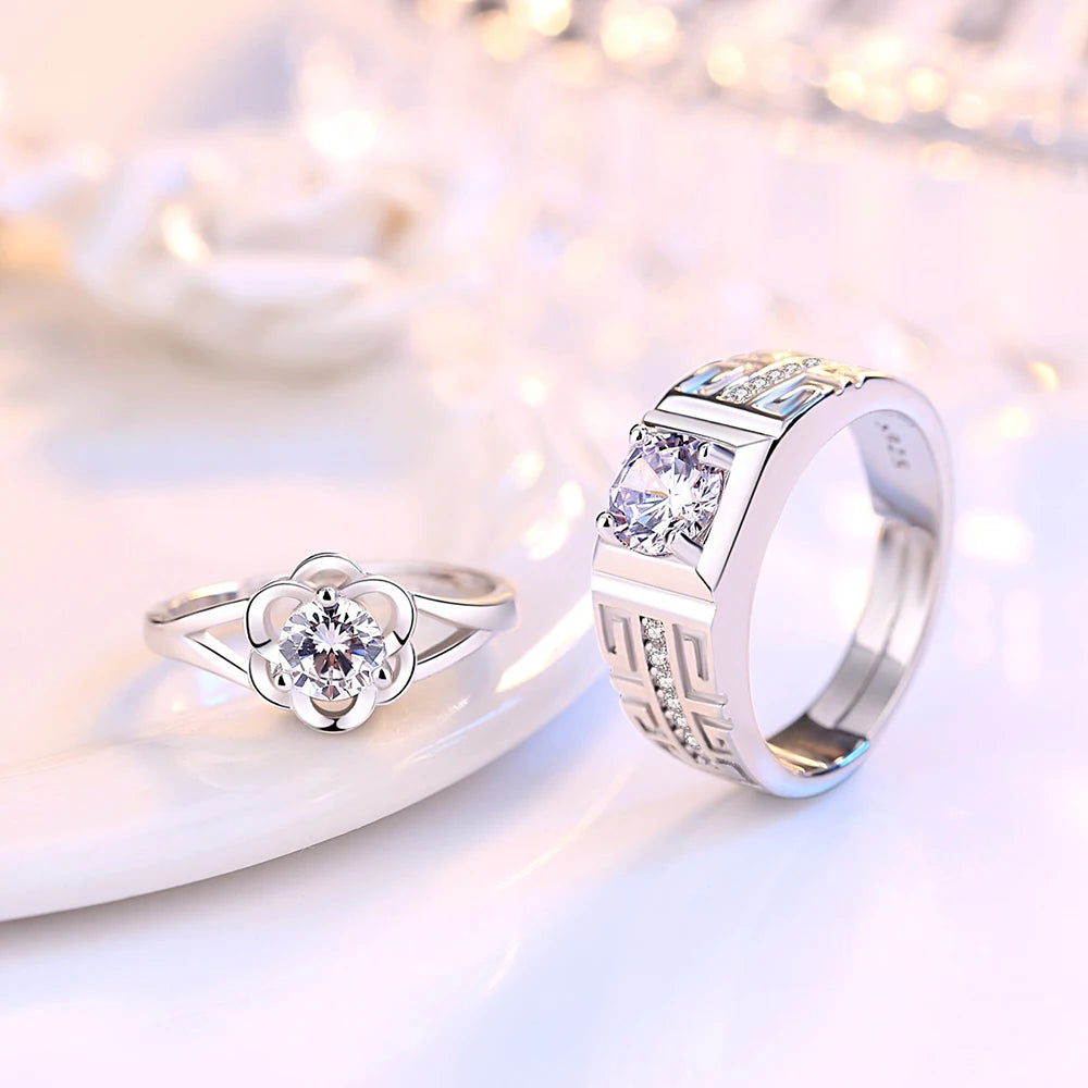 Anillos para parejas Anillo Flor