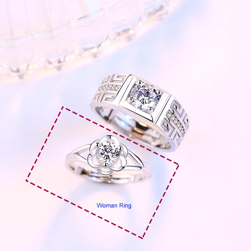 Anillos para parejas Anillo Flor mujer