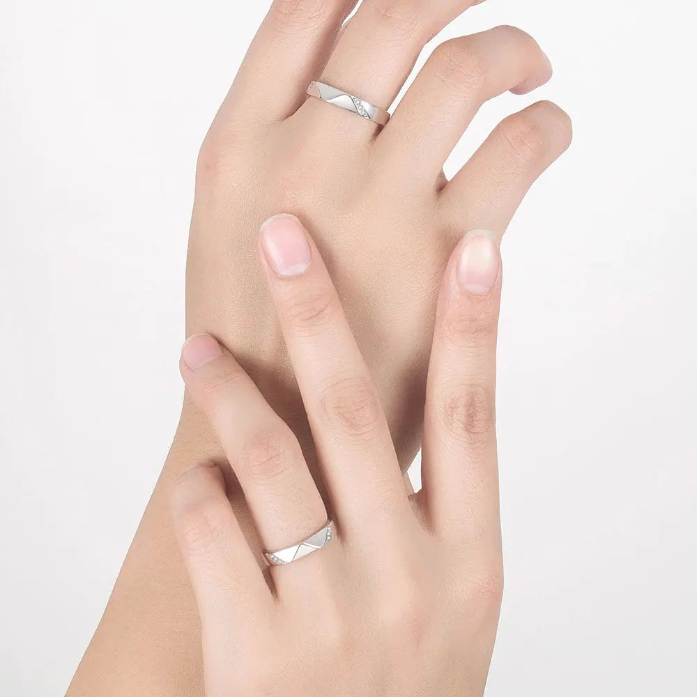 Anillos para Parejas Anillo de Alta Calidad mujer