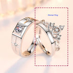 Anillos para Parejas Anillo Reina y Circonio mujer