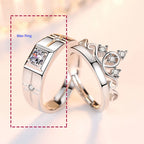 Anillos para Parejas Anillo Reina y Circonio hombre