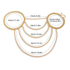 Joya de Hombro Cadena Mujer - Clavícula y Hombro oro