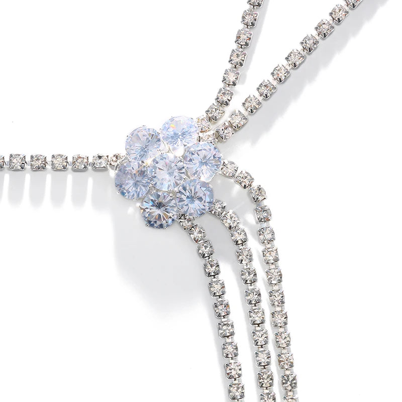 Joya de Hombro Mujer - Cadena Clavícula y Hombros plata