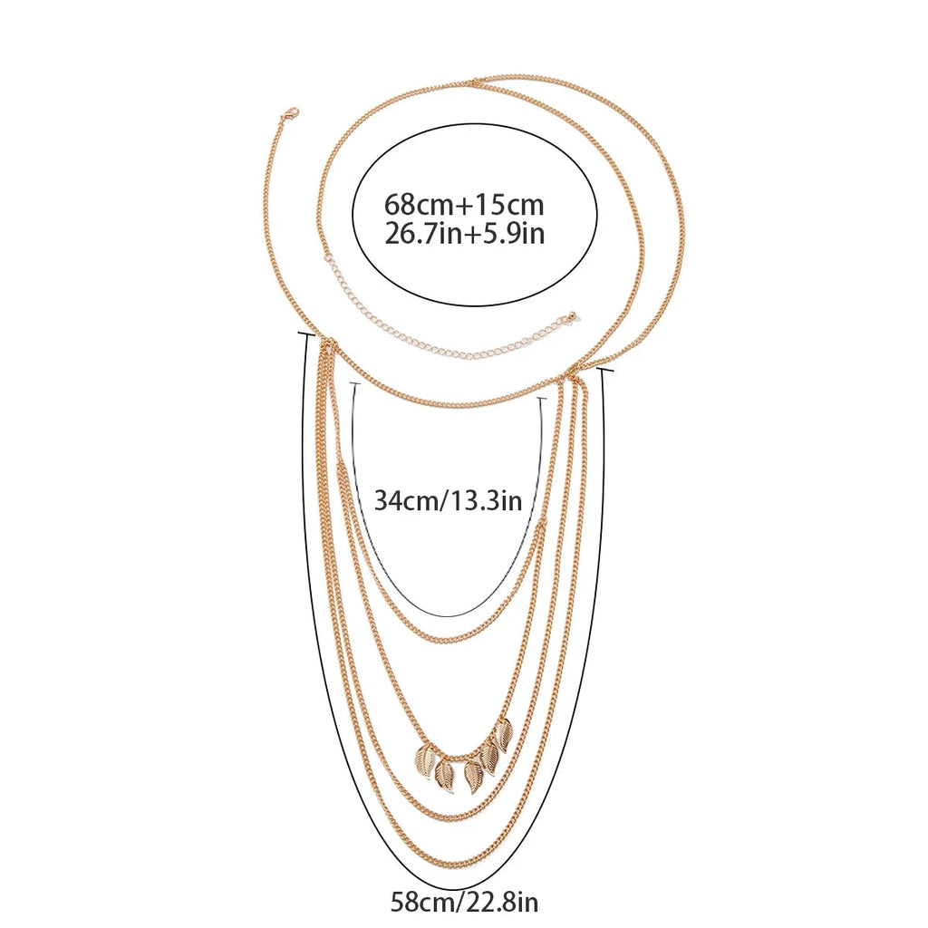 Joya de Hombro Mujer - Clavícula y Cadena Brazo y Hombros