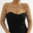 Joya de Hombro Mujer - Clavícula y Cadena de Hombros oro