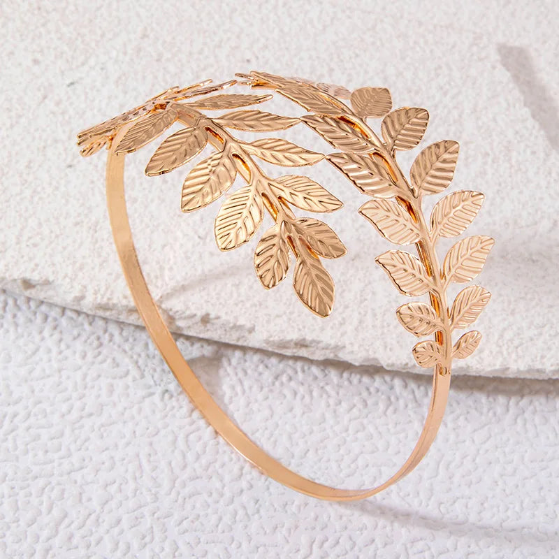 Joya de Bíceps Mujer Laurel - Brazalete de Brazo y Adorno Cadena de Parte Superior del Brazo