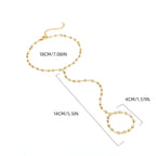 Joya Mujer Cadena Mano y Dedo Pulsera de Mano