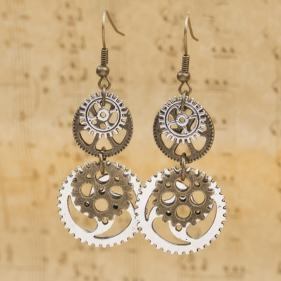 Pendientes de joyería Steampunk 