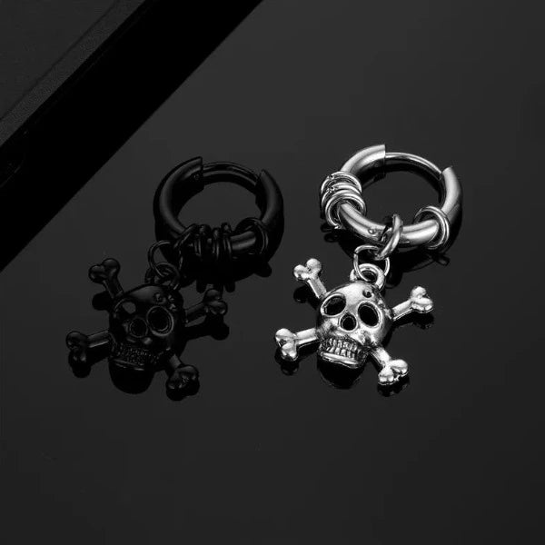 Pendiente Calavera Acero