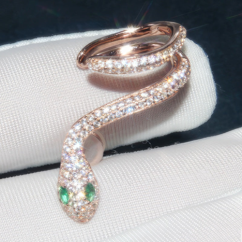 Pendientes Serpiente Chapado en Oro