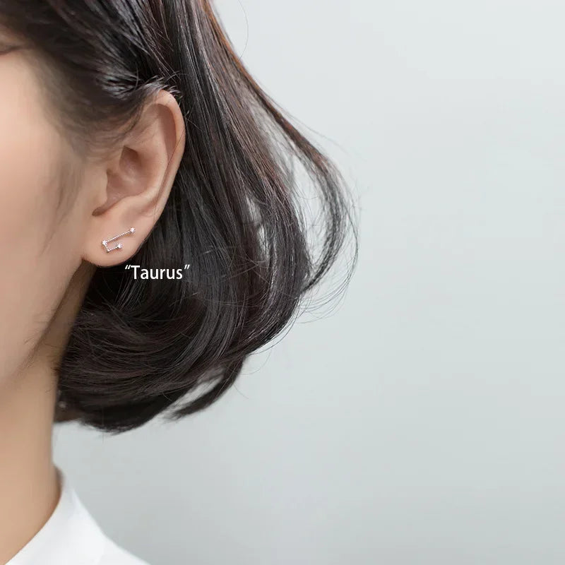 Pendientes 12 Constelaciones Signo del Zodiaco Mujer tauro