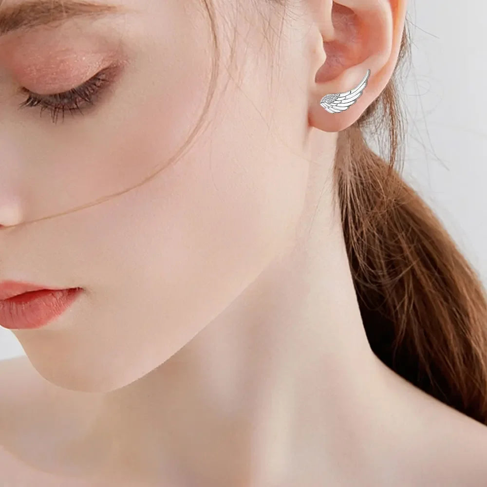 Pendientes de alas de ángel para mujer