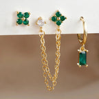 Pendientes con Piedra de Nacimiento de Circonio