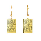 Boucles d'oreilles carte de tarot