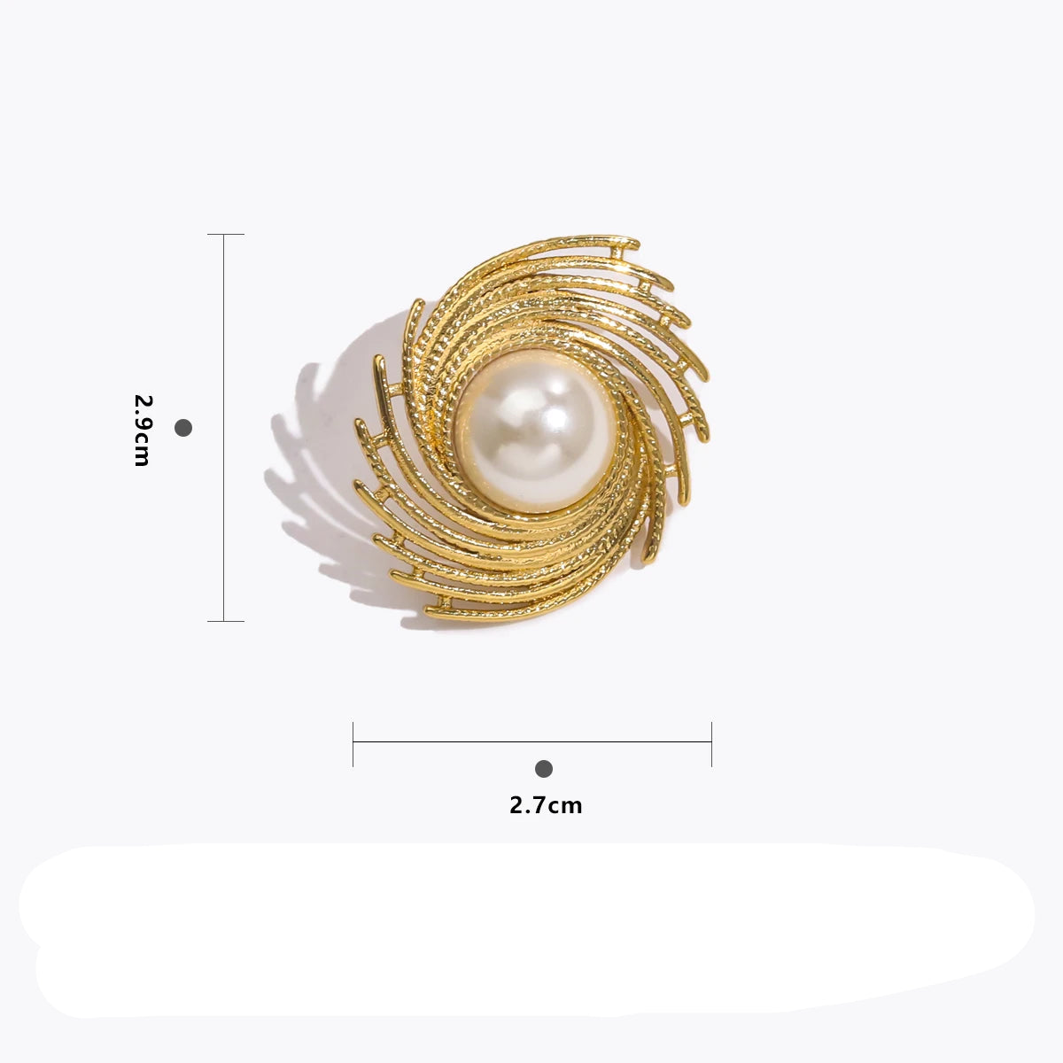 Pendientes de botón con estilo y perla