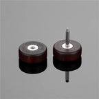 Pendientes de botón de madera Yin Yang 