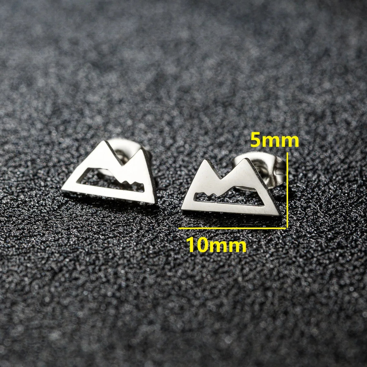 Pendientes de botón Montañas Minimalistas