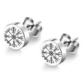 Pendientes de Clavo Vikingo Vegvisir