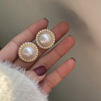 Pendientes de Clavo Vintage con Perla