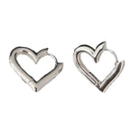 Pendientes de corazón calado