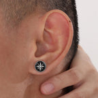 Pendientes Brújula Clavo Hombre Rosa de los Vientos