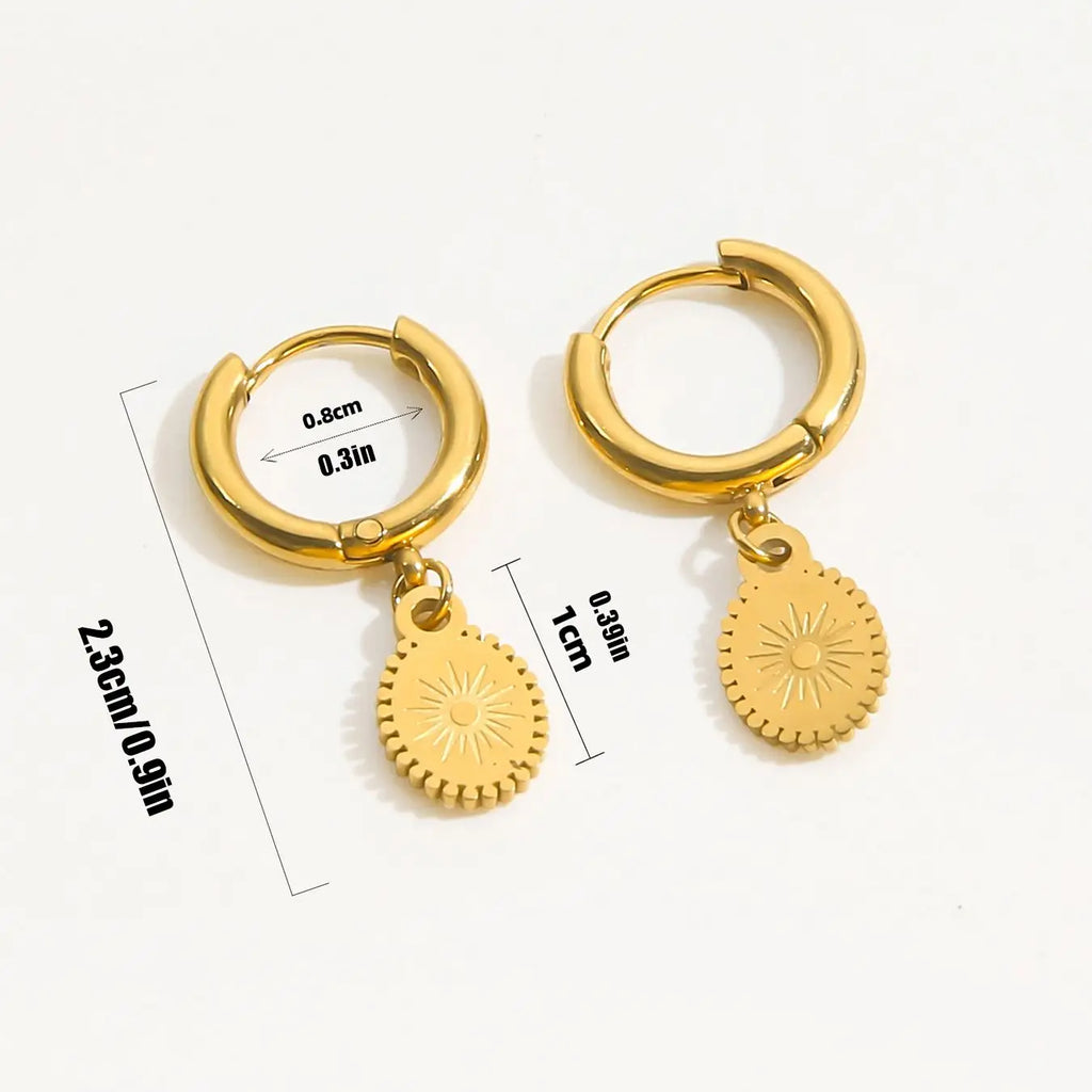 Pendientes Colgantes Brújula Rosa de los Vientos