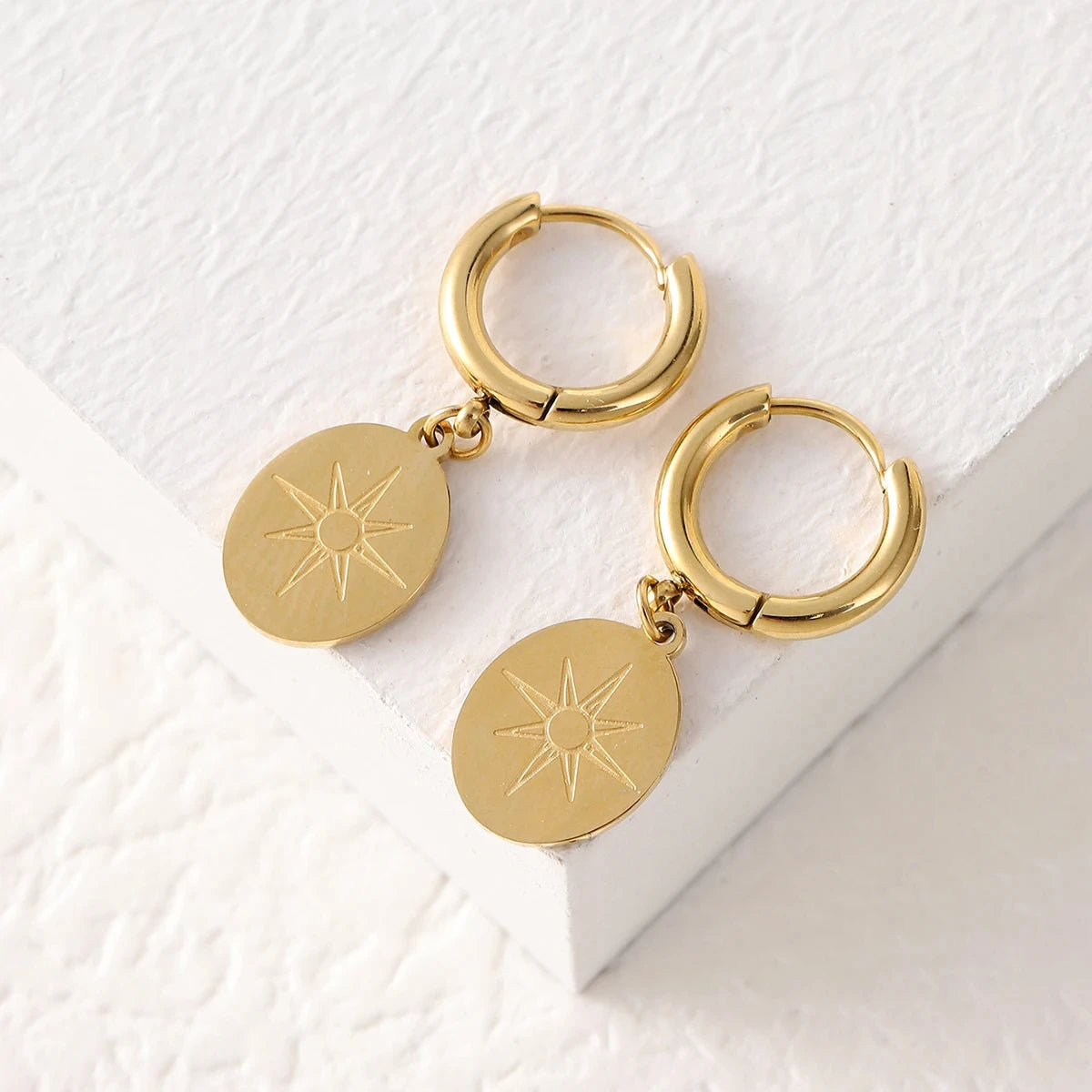 Pendientes Colgantes Brújula Rosa de los Vientos