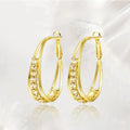 Pendientes con strass oro 