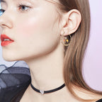 Pendientes Aros oroChampiñones