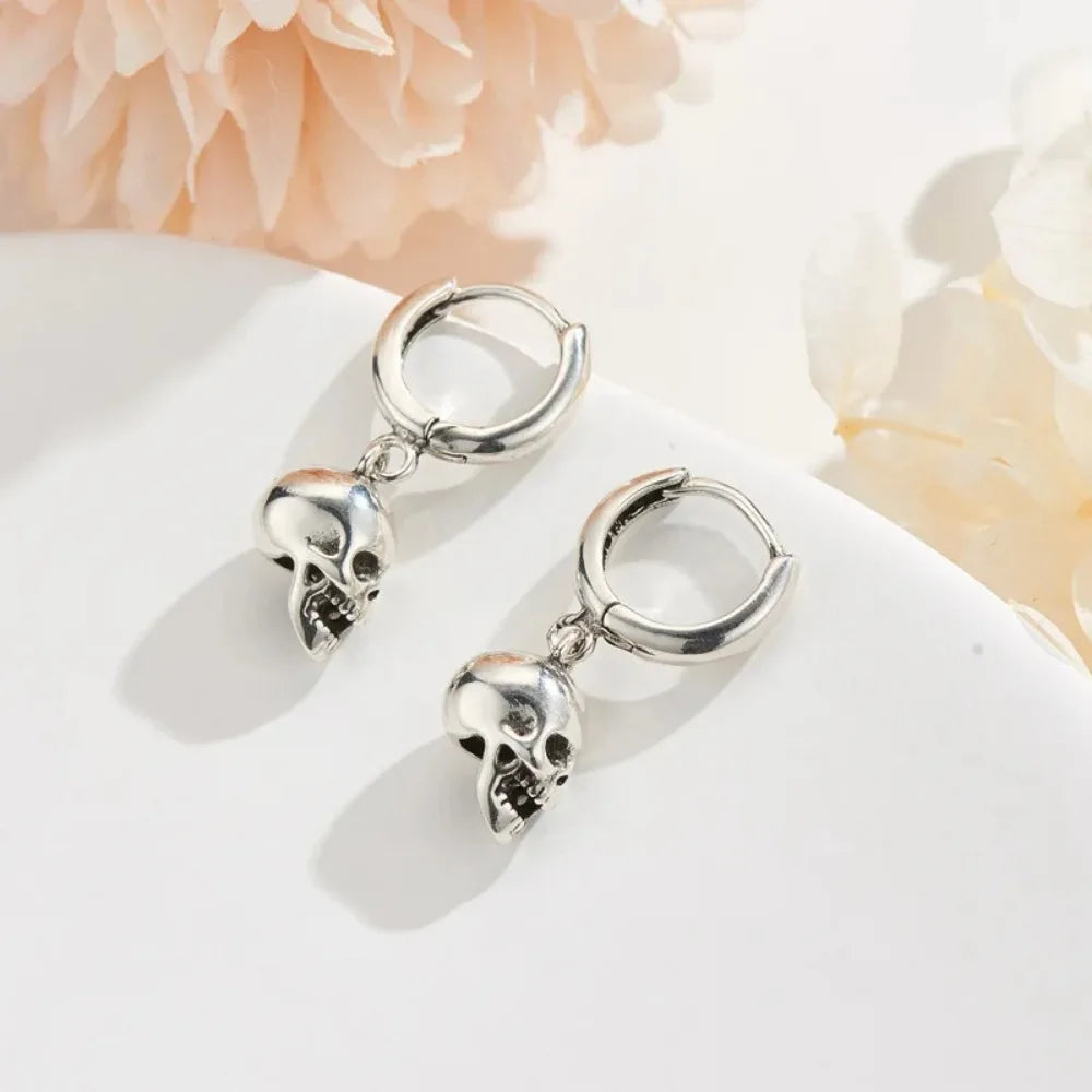 Pendientes de Aro Calavera