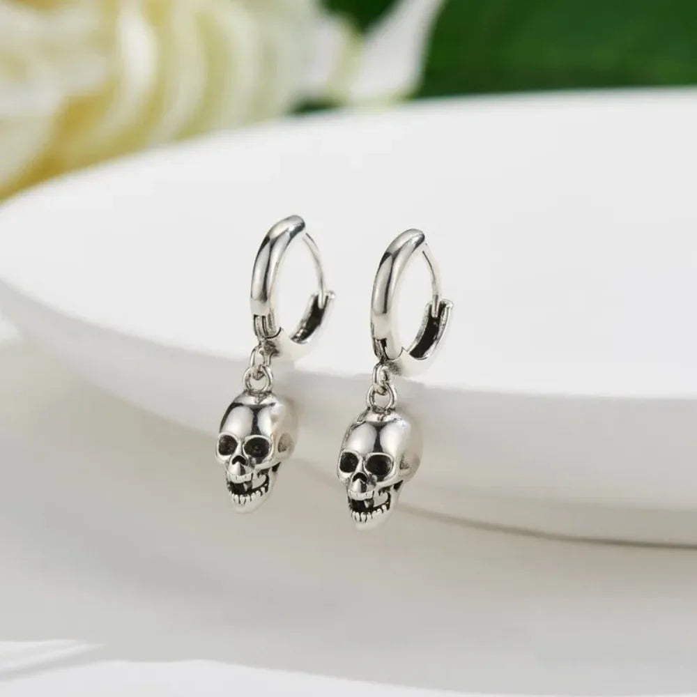 Pendientes de Aro Calavera