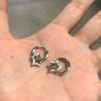 Pendientes de Aro Estrella Pentagonal