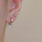 Pendientes de Aro Estrella Pentagonal