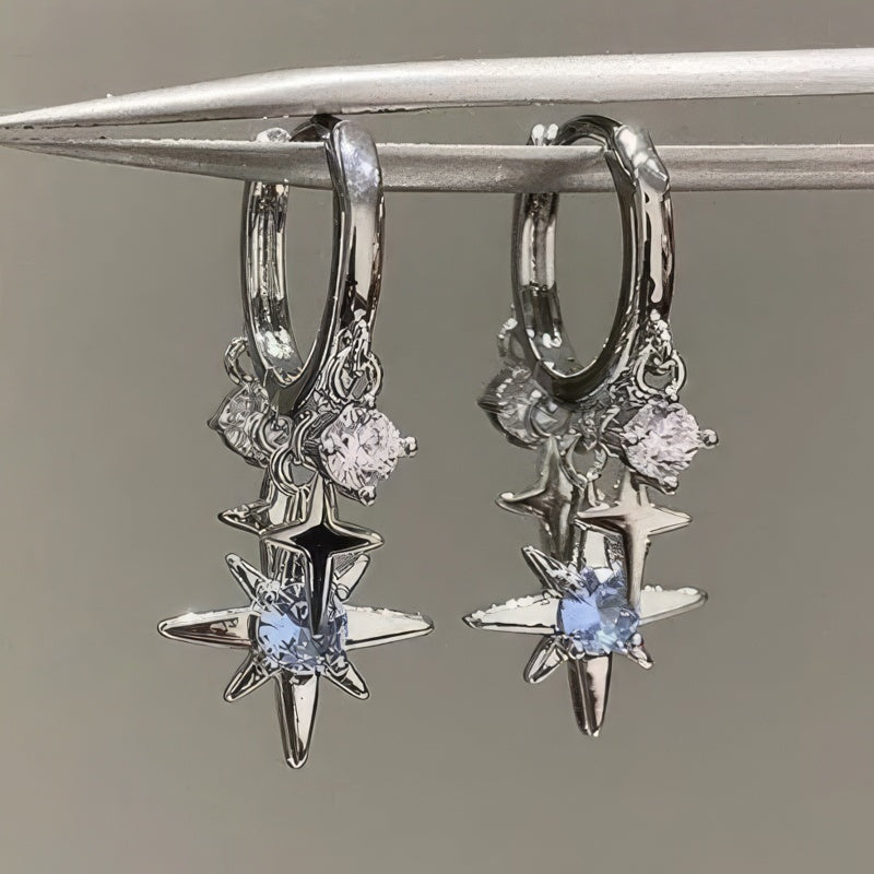 Pendientes de aro Estrella Polar 