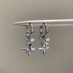 Pendientes de aro estrella polar 