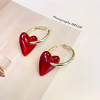 Pendientes Aros Mujer Corazón oro