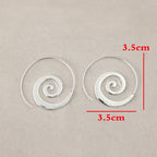 Pendientes de Aro Espiral
