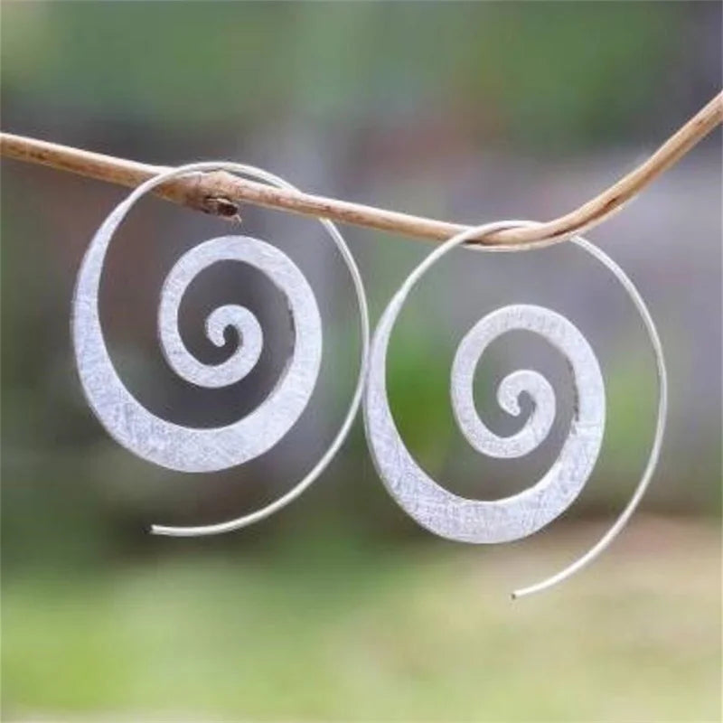 Pendientes de Aro Espiral