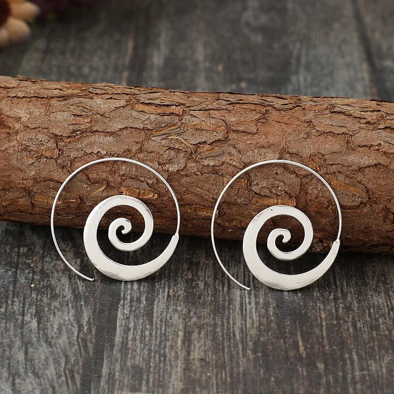 Pendientes de Aro Espiral