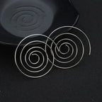 Pendientes de Aro Espiral para Mujer en plata