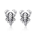 Pendientes de aro esqueleto de escorpión y calavera