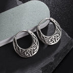 Pendientes Aros Vikingos Nórdicos de plata