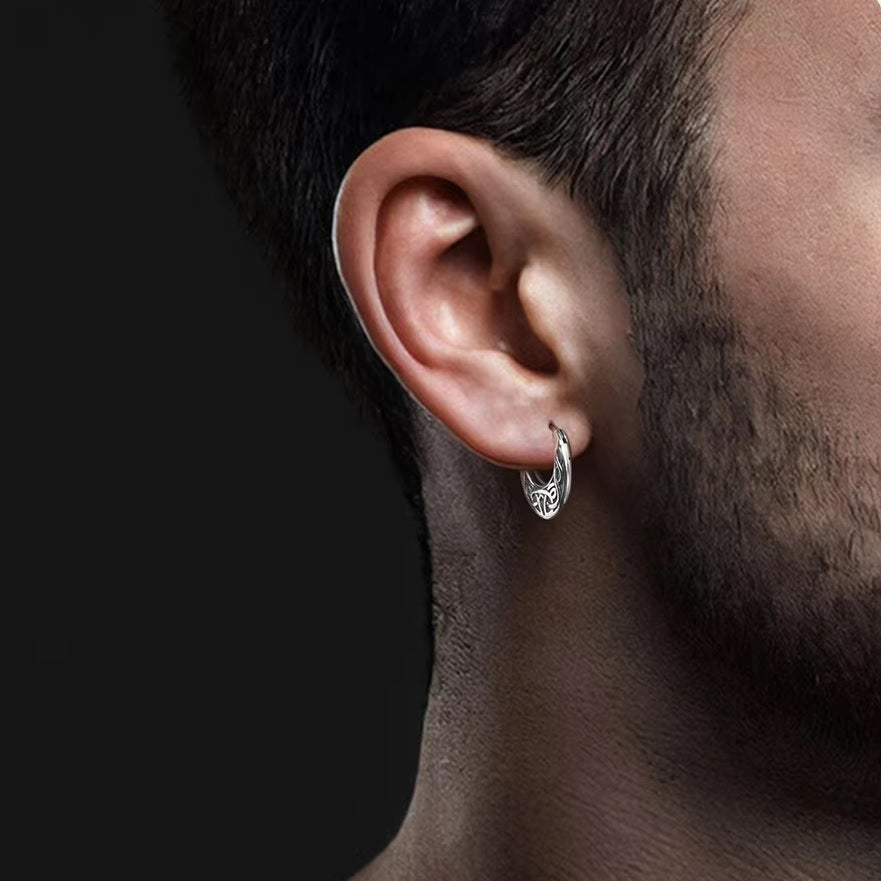 Pendientes de Aro Vikingos Nórdicos de plata