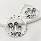 Pendientes de Aro Vintage con Champiñones