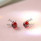 Pendientes de Navidad Clavo Rennes de Nieve