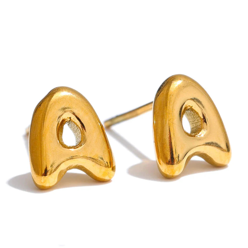 Pendientes personalizados con inicial a